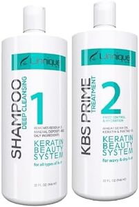 UNNIQUE Professional Keratin Hair Treatment 2-Step Structural Smoothing & Repair System 120 Days of Frizz Freedom in 2 Simple Steps Rebuilds Broken Disulfide Bonds For Wash-And-Go Smoothing