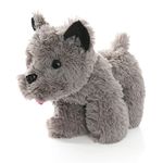 Kansas Girl Cute Dog Fancy Dress Accessory - Grey Terrier Plush Toy Dog Toy Toto Fancy Dress Accessory - Perfect for Book Week or Film/musical Fancy Dress Costumes