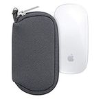 kwmobile Neoprene Case Compatible with Apple Magic Mouse 1/2 - Case for Mouse Soft Pouch Carry Bag - Grey