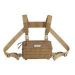 EXCELLENT ELITE SPANKER Men Tactical Chest Rig Bag Military Vest Chest Rig Adjustable Chest Pack (Coyote Brown)