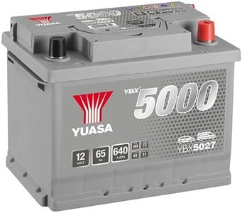 Yuasa YBX5027 12V 65Ah 640CCA Silver Sealed Maintenance Free High Performance Car Battery