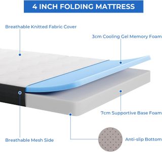 Vesgantti Folding Mattress, Small Single – Portable Guest Bed