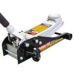 Torin Black Jack T83505W Hydraulic Low Profile Steel Racing Floor Jack with Single Piston Quick Lift Pump, 3 Ton (6,000 lb) Capacity, Black