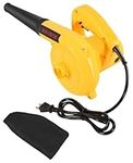 Lenoya Corded Electric Mini Leaf Blower/Sweeper/Vacuum, 2 in 1 Small Handheld Lightweight 110V 400W Portbale Blower for Leaf/Dust Blowing/Absorb (Yellow)