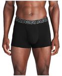 Under Armour Mens Performance Boxers 3 Baby Pack Underwear Black L