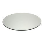 Floralcraft 30cm Round Mirror Plate with Bevelled Edge for Wedding Table Centerpiece (Pack of 12)