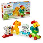 LEGO DUPLO My First Animal Train Building Set and Horse Toy, Educational Toy for Toddlers Ages 1-3 with 4 Animal Figures, Creative Nature Toy Birthday Gift for Animal Loving Preschoolers, 10412