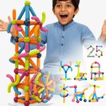 Toy Imagine Magnetic Building Blocks for Kids 3D Construction & Magnet Building Toys for Kids Safe Magnetic Blocks for Toddlers, Boys & Girls Educational Blocks & Magnet Toys (25pcs)