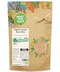 Wholefood Earth Organic Jasmine Brown Rice 500g Raw | GMO Free | Vegan | Source of Fibre | Certified Organic