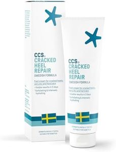 CCS Cracked Heel Repair Cream- Visible Results in 3 Days for Heels and Very Dry Feet, Contains 25% Urea Lactic Acid, Clinically Tested, 125 ml