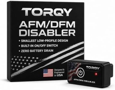Torqy AFM/DFM Disabler Device for GM V8 & V6 - Active Fuel Management Disable OBD-II Module for Chevy Silverado, Tahoe, Suburban & GMC Sierra, Yukon (Fits 6-Speed & 8-Speed) Built-In On/Off Switch