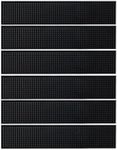17.5x3.5 inches Long PVC Bar Rail Mat Non-Slip Serving Spill Mat (Pack of 6)