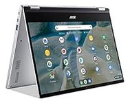 Acer Convertible Chromebook, 14" FHD IPS Touch, Ryzen R3 3250C, 4GB RAM, 128GB eMMC, Chrome OS, Backlit KB, Silver, CP514-1H-R5GY