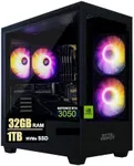Gamer Xtreme Gaming Desktop PC - Intel Core i7, 32GB RAM, 512GB NVMe SSD, NVIDIA GeForce RTX 3050 6GB GDDR6, WiFi 6 Ready & Windows 11 Pro
