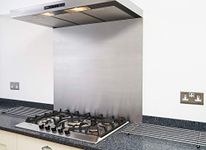 Satin Stainless Steel Splashback / Backsplash - 600 x 800mm - 1.2mm Thick - Easy to Install - for Kitchen / Cooker Hood - Fire Door Guru®