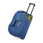 Aristocrat Polyester Solid Pattern Dream Nxt Dft (H) 55 Carry On Luggage Blue (Small), W-33 CM