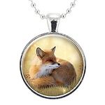Sweet Fox Necklace, Cute Woodland F