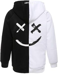 XIAOYAO Felpa da Uomo con Cappuccio Techwear Hip Hop Unisex Streetwear Patchwork Jumper Sportiva Casual
