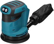 Polishers,XIXIAN 125mm Brush Motor Cordless Orbital Sander Wood Grinder Electric Car Polisher Multifunctional Wood Metal Waxing Polishing Grinding Sanding Machine 3 Speed for Makita 18V Battery