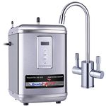 Ready Hot 41-RH-300-F560-CH Instant Hot Water Dispenser System, 2.5 Quarts, Digital Display Dual Lever Hot and Cold Water Faucet Polished Chrome