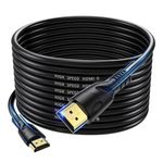 Jorenca 4K HDMI Cable 50ft Ultra High Speed HDMI 2.0 Cables 18gbps Gold Plated Connector Ethernet Audio Return Video 4K 60Hz/2K 30Hz FullHD1080p 3D for Xbox Arc Laptop PS3 PS4 PS9 PC HDTV etc