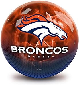 Strikeforce Bowling NFL Denver Broncos On Fire Undrilled Bowling Ball