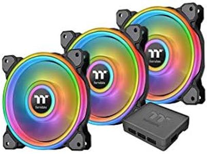 Thermaltake Thermaltake Riing Quad 14 RGB Radiator Fan TT Premium Edition Black (3-Fan Pack), CL-F089-PL14SW-A