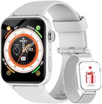 Smart Watch for Women Men, Make/Answer Calls, AI Voice, 1.85'' Fitness Tracker SpO2, Heart Rate, Sleep Monitor, Fitness Watch 100+ Sports Modes, Calorie Step Counter Smartwatches for Android iOS