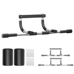 Ally Peaks Pull Up Bar Door Frame, Multiple-level Adjustable for Doorway Width Door Pull Up Bar Accurately Match Wide and Narrow Doorframe,1.7mm Chrome Steel Superposition Structure Loads up to 500lb,US Patent,180 Day Money Back Guarantee