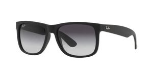 Ray-Ban Justin New Sunglasses (55 mm, Matte Black Frame Black Lens)