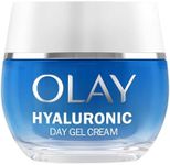 Olay Hyaluronic Acid Face Moisturiser Day Gel Cream, Skincare with Niacinamide 99% Purity and Vitamin B5 (Panthenol) Hydrating Skin Care: Plumps, Smooths, Hydrates Non Greasy, Non Sticky, 50ml