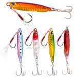 Jigs Fishing Lures Bass Cyprinids Sinking Metal Spoons Micro Jigging Bait (15g)