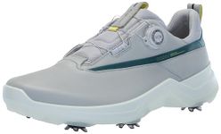 ECCO Men's Biom G5 Boa Gore-tex Waterproof Golf Shoe, Concrete/Baygreen, 11-11.5