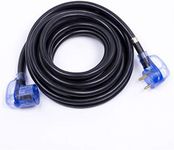 Yodotek 50ft 30Amp Heavy Duty RV Extension Cord, Easy Unplug Design with Cord Organizer, 10 Gauge