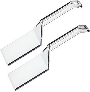 Plasticpro Disposable Plastic Serving Spatula Durable Heavy Duty Premium Serving Utensils Clear Pack of 12