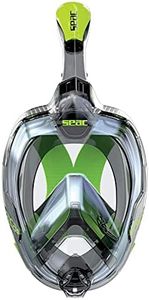 Seac Magica Full Face Snorkeling Mask 180° GoPro Compatible Snorkel Mask- Panoramic Full Face with Anti-Fog Anti-Leak Snorkeling Design, Adults and Juniors