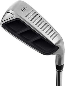 MAZEL Golf Pitching & Chipper Wedge,Right Handed,35,45,55 Degree Available for Men & Women (Right, Stainless Steel (Black Head), S, 45)