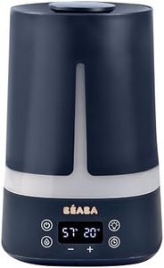BÉABA, Humidificateur d'Air Chambre Bébé, 4L, 27h Autonomie, Silencieux, Veilleuse 7 couleurs 3niveaux luminosité, Buse 360°, 2 Modes, Ecran LED, Minuteur, Night blue