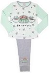 Kids Essentials Girls Friends Coffee Central Perk Pyjamas (Friends - Green, 5-6 Years)