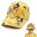 VRITRAZ Polyester Smg Cartoon Character Printed Little Cap For Kids, Baby Girls And Boys 3-12 Years (Yellow)