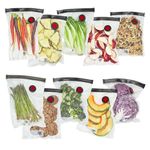 ZWILLING Fresh & Save 10-pc Medium Vacuum Sealer Bags, 1 Gallon, Reusable Sous Vide Bags, Meal Prep