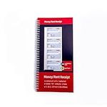 Receipt Book with Carbon Copies,Money and Rent Receipt Book,2-Part Carbonless,5.31" x 11.22",Spiral Bound,200 Sets per Book,4 Receipts per Page