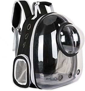 Sipobuy Pet Space Capsule Mochila, transportador de Gatos pequeños y medianos, Transparente, Transpirable, a Prueba de Calor, transportador de Mascotas para Viajes, Senderismo, Caminar, Campamento