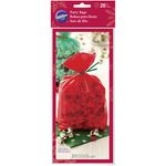 Wilton Red and Green Seasonal Party Bags, Multicoloured, 0.51 x 10.16 x 24.13 cm
