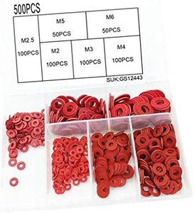 .5 M3 M5 M6 500pcs Insulation Washers Fiber Paper Washers
