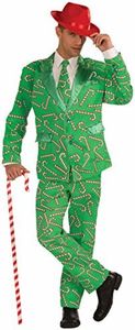 Forum Novelties Men's Holiday Suit, Candy Cane, Standard