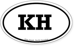 CafePress Kitty Hawk, NC Oval Sticker Oval Bumper Sticker Car Decal