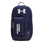 Under Armour UA Halftime Backpack,Midnight Navy/Dark Tangerine/White,OSFA