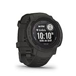 Garmin [ Renewed ] Instinct 2 SOLAR, Rugged GPS Smartwatch, Built-in Sports Apps and Health Monitoring, Solar Charging and Ultratough Design Features, Graphite (Renewed)