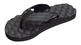 Rainbow Sandals Men's Rubber Single Layer Holoholo, Black, 7